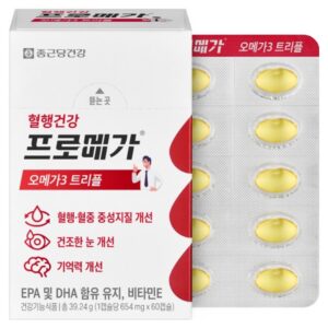 종근당건강오메가3 비린내 없이 편안한 부모님오메가3추천 트리플